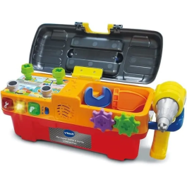 Vtech 1,2,3 Imitame Mi Gran Caja de Herramientas Interactiva Juguete de Imitación para Niños Idioma Francés