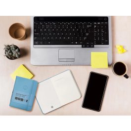 Antartik Cuaderno A7 Tapa Dura Hojas Lisas Azul Claro 80 Hojas 80gr Fsc