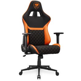 COUGAR Silla Gaming Armor One V2 F, PVC/Tela, Negro/Naranja, Reposabrazos 4D, hasta 120 kg