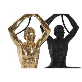 DKD Home Decor Homb Lámpara de Sobremesa Moderna Negra y Dorada, 2 Unidades, 25W E14 de Resina, 25 x 16 x 10.5 cm DKD Home Decor Homb Lámpara de Sobremesa Moderna Negra y Dorada, 2 Unidades, 25W E14 de Resina, 25 x 16 x 10.5 cm