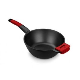 Sartén Wok BRA A412028 Rojo/Negro Ø 28 cm Acero Inoxidable (1 unidad) (Ø 28 cm) Precio: 31.50000018. SKU: S0427421