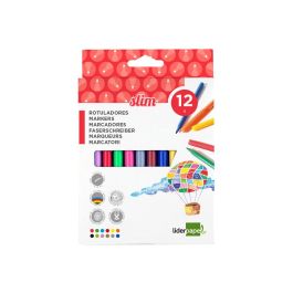 Rotulador Liderpapel Slim Caja De 12 Unidades Colores Surtidos