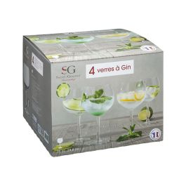 Set 4 unid. copa de ginebra de cristal 70cl