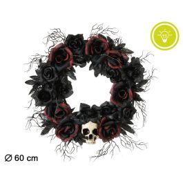Corona Decorativa Halloween 60 cm con Luz y Diseño Tenebroso - Decoración Macabra y Elegante Precio: 18.49999976. SKU: B15NZTAS64