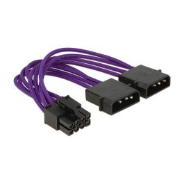 DeLOCK 83703 Adaptador de Fuente EPS12V de 8 Pines a 2 x Molex 4 Pines, Cable de 15 cm, Color Negro y Púrpura Precio: 8.7967. SKU: B1J554PCFQ