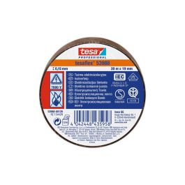 Tesa Cinta aislante homologada marrón 20 m x 19 mm 53988