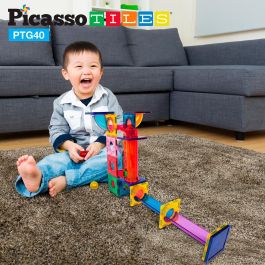 Circuito picasso tiles de canicas magnetico 40 piezas.deja que las canicas se deslicen por la pista Circuito picasso tiles de canicas magnetico 40 piezas.deja que las canicas se deslicen por la pista