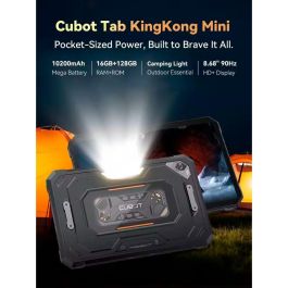 Cubot Tablet King Kong Mini, 6+128GB, Pantalla 8.68" HD+ 90Hz, Batería 10200 mAh, IP68/IP69K/MIL-STD-810H, Android 15