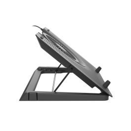 GENESIS Oxid 550 Base Refrigeradora para Portátil 17.3" (43.9 cm) 5 Ventiladores 2800 RPM, Iluminación LED Roja, Negro