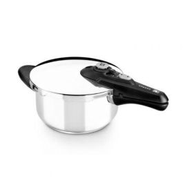 Bra Olla a Presión A185104 Ø24cm 9L Acero Inoxidable Triple Fondo Difusor Apta para Inducción