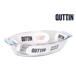 Fuente de vidrio oval Quttin 23.8 x 13 cm, 725 cc (6 Unidades) Precio: 13.59000005. SKU: B19HBT2Q9C
