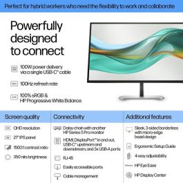 HP Series 5 Pro 27 inch QHD USB-C Monitor - 527pu HP Series 5 Pro 27 inch QHD USB-C Monitor - 527pu