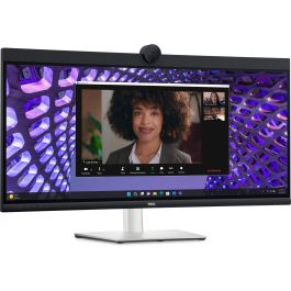 Dell P3424WEB Monitor Curvo 34" WQHD (3440x1440) IPS 60Hz 5ms con Webcam, USB-C, HDMI, DP, RJ45, VESA Negro/Plata