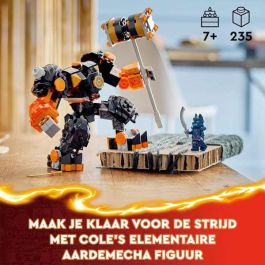 LEGO 71806 Meca Elemental de la Tierra de Cole Ninjago: El Renacer de los Dragones, Set de Construcción Articulado para Niños +7 años