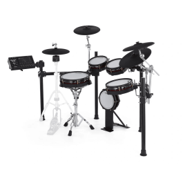 ALESIS Strata Core Kit Batería Electrónica con Módulos BFD, Pantalla Táctil 7", Parches Malla y Platos ARC de 360 Grados