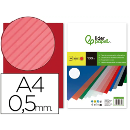 Liderpapel Tapa Polipropileno Rayado A4 0.5mm Rojo Paquete 100 Unidades Precio: 26.8899994. SKU: B12T2P5RDZ