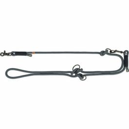 Ramal ajustable para perro Trixie Soft Rope Negro Gris S S/XL