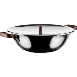 Alessi Edo Wok en Multiply con tapa de acero 18/10 - Diseñado por Patricia Urquiola - PU308 Precio: 182.8899996. SKU: B1CBS5DQYP