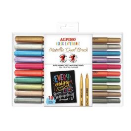 Alpino Rotuladores Color Experience Metallic Dual Brush Doble Punta, Estuche 10 Unidades Precio: 7.49999987. SKU: B199CY8X35
