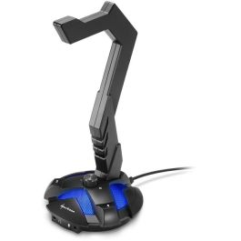 Sharkoon X-Rest 7.1 Soporte de Auriculares Gaming con Sonido Virtual 7.1 y USB - Negro para PC/PS4