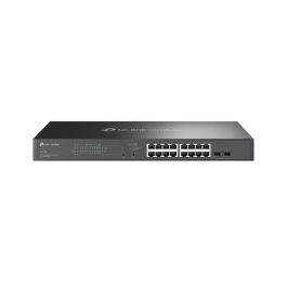 TP-LINK JetStream? 18-Port Gigabit Smart Switch with 16-Port PoE+ PORT: 16× Gigabit RJ45 Ports, 2× Gigabit SFP Slots SPEC: 802.3at/af, 150 W PoE Powe Precio: 255.50000025. SKU: B1DX76NRP2