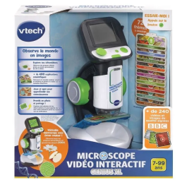 Vtech Genius XL Videomicroscopio Interactivo con Zoom para Niños en Francés