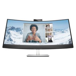 HP E34m G4 Monitor WQHD Curvo USB-C para Conferencias, Certificado Zoom, Webcam 5MP, Altavoces, Mics, Carga 65W