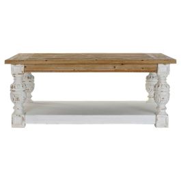 Mesa auxiliar DKD Home Decor Abeto Aluminio Blanco Marrón claro 120 x 70 x 50 cm Madera MDF Precio: 319.59000007. SKU: S3015775