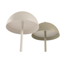 DKD Home Decor Lampara Tactil Beige Blanco Led 16x30x16 cm (4 Unidades)