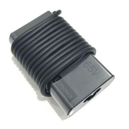 Lenovo Adaptador de Corriente 65W Universal para Portátiles, Soporta Múltiples Voltajes (20V, 15V, 9V, 5V), 3 Puertos