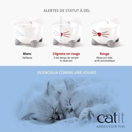 CAT IT Fuente de agua automática para gatos - 2,5 L - Rosa CAT IT Fuente de agua automática para gatos - 2,5 L - Rosa