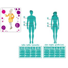 Disfraz Cortesana Mujer Adulto Amarillo Talla M-L