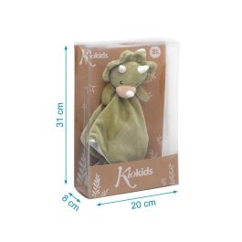 KioKids Doudou Dinosaurio Verde de Apego para Bebé Recién Nacido, Peluche Suave de Poliéster que Calma y Da Seguridad +0 meses