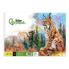 Bloc Dibujo Liderpapel Artistico Natura Espiral 230x325 mm 20 Hojas 130 gr-M2 Sin Recuadro Perforado 5 unidades