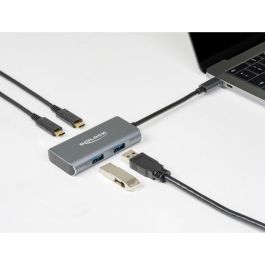 DeLOCK Hub USB 3.2 Gen 2 Externo con 2 Puertos USB-A y 2 Puertos USB-C