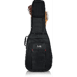 Gator Gigbag Pro Go para Guitarra Acústica y Eléctrica - Funda Acolchada de Nailon Negro