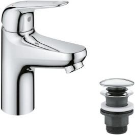 Grohe 24323001 Mezclador Monomando de Lavabo Cromo Talla S Apertura Agua Fría Ahorro Agua Desagüe Click-Clack Precio: 78.58999973. SKU: B17F8YLLC7