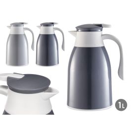 Kinvara Termo de Plástico (PP) y Vidrio 1 Litro, Colores Surtidos, 17x26x14 cm para Bebidas Frías o Calientes (Set de 12) Precio: 73.78999991. SKU: B18M6RJAV8