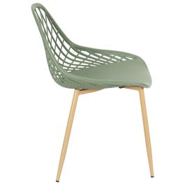 Home Deco Factory Silla Exterior Verde Málaga 57x51,2 cm h.80,2 cm