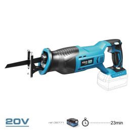 Koma Tools 20V-SS Sierra de Sable Inalámbrica 20V Li-Ion Pro Series One for All (Sin Batería ni Cargador) 25.4mm Carrera, 0-2800 RPM
