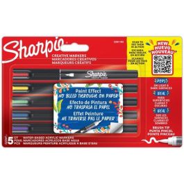 Sharpie Rotulador Acrílico Efecto Pintura Punta Pincel, Blíster 5 unidades Colores Surtidos para Papel Oscuro y Claro Precio: 14.58999971. SKU: B1BY5J9JW4