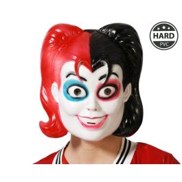 Máscara Arlequina Blanca y Negra con Diseño Psicodélico para Halloween Precio: 1.49999949. SKU: B1H2BX768C