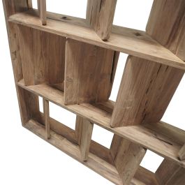 DKD Home Decor Indo 2c25 Estantería Moderno Teca Reciclada Natural 124 x 20 x 210 cm