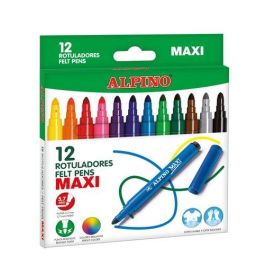 Alpino Rotuladores Maxi Punta Gruesa Estuche de 12 Colores Surtidos Precio: 3.50000002. SKU: B1FQ6CG9CV