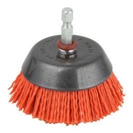 Wolfcraft Cepillo de Copa de Nylon Vástago Hexagonal 1/4" (6,35 mm) Ø 65 mm Rojo para Taladros y Amoladoras Precio: 7.49999987. SKU: S7909609