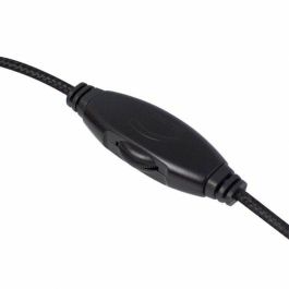 Ewent EW3567 Auriculares Alámbricos Diadema Supraaural con Conector 3.5mm, Micrófono Boom, para Llamadas y Música, Negro