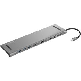 Sandberg Estación de Conexión USB-C 10-en-1 para Portátil con 3x USB, HDMI, VGA, Ethernet, Audio, Lector Tarjetas, PD 100W Precio: 55.50000049. SKU: B1AQGBCT4V