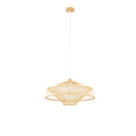 Lampara Techo Urban DKD Home Decor Natural 50 x 23 x 50 cm Lampara Techo Urban DKD Home Decor Natural 50 x 23 x 50 cm
