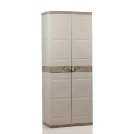 Plastiken Armario de 2 puertas con estantes TITANIUM Beige y Taupe Interior / Exterior A70 x P44 x H176 cm Precio: 128.79000057. SKU: B1CXM6JTTB