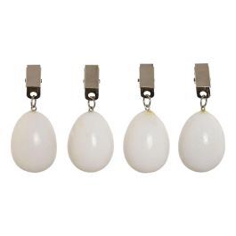 DKD Home Decor Peso Básicos de Mármol y Metal Blanco, Set de 4 Piezas, 3.5x3.5x5.5 cm, Apto Lavavajillas Precio: 9.5000004. SKU: B19SC2NX67